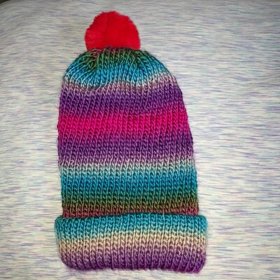 Handknitted Acrylic Hat - image2